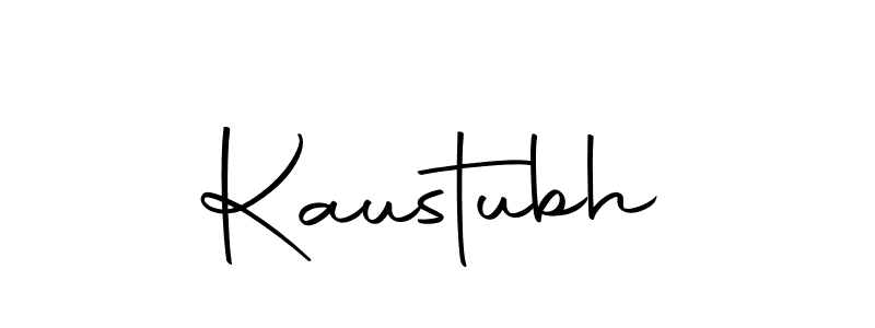 Create a beautiful signature design for name Kaustubh. With this signature (Autography-DOLnW) fonts, you can make a handwritten signature for free. Kaustubh signature style 10 images and pictures png
