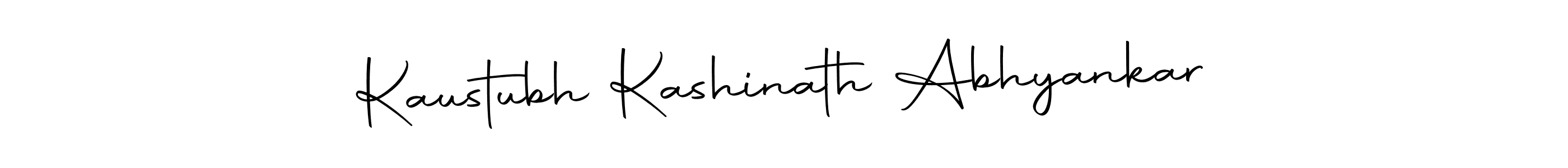 The best way (Autography-DOLnW) to make a short signature is to pick only two or three words in your name. The name Kaustubh Kashinath Abhyankar include a total of six letters. For converting this name. Kaustubh Kashinath Abhyankar signature style 10 images and pictures png