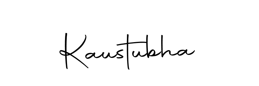 Design your own signature with our free online signature maker. With this signature software, you can create a handwritten (Autography-DOLnW) signature for name Kaustubha. Kaustubha signature style 10 images and pictures png