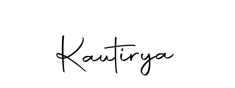 Design your own signature with our free online signature maker. With this signature software, you can create a handwritten (Autography-DOLnW) signature for name Kautirya. Kautirya signature style 10 images and pictures png