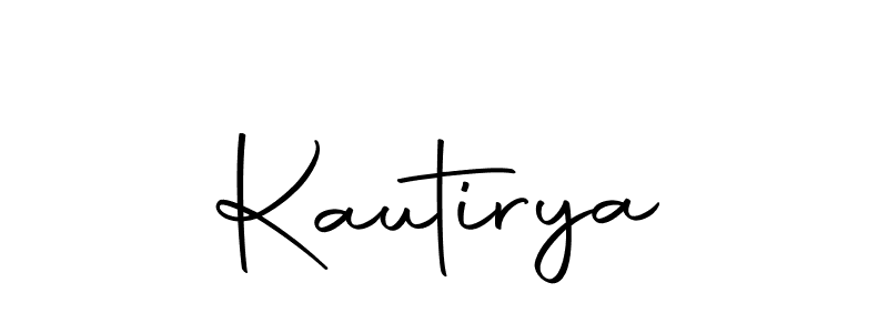 Design your own signature with our free online signature maker. With this signature software, you can create a handwritten (Autography-DOLnW) signature for name Kautirya. Kautirya signature style 10 images and pictures png