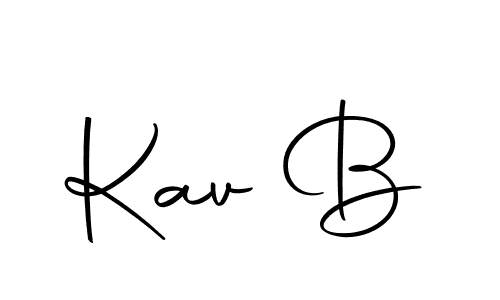 Create a beautiful signature design for name Kav B. With this signature (Autography-DOLnW) fonts, you can make a handwritten signature for free. Kav B signature style 10 images and pictures png