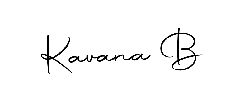 How to make Kavana B signature? Autography-DOLnW is a professional autograph style. Create handwritten signature for Kavana B name. Kavana B signature style 10 images and pictures png