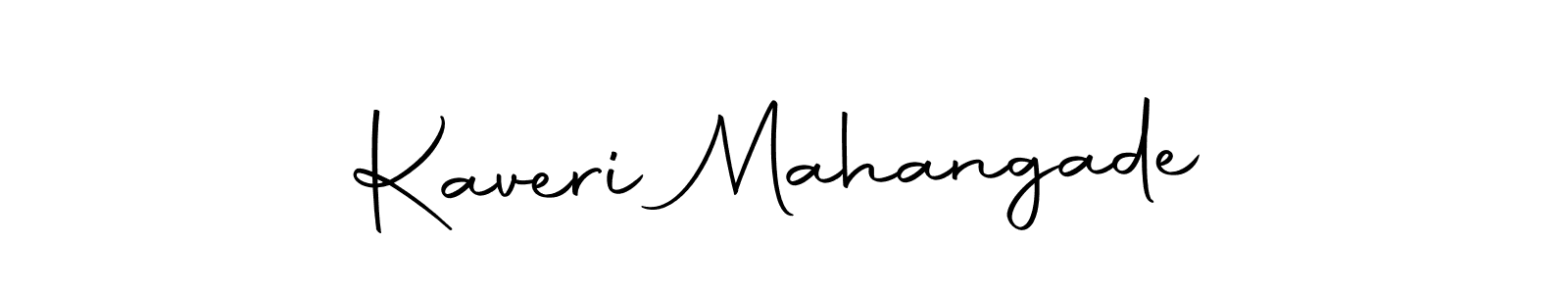 Design your own signature with our free online signature maker. With this signature software, you can create a handwritten (Autography-DOLnW) signature for name Kaveri Mahangade. Kaveri Mahangade signature style 10 images and pictures png