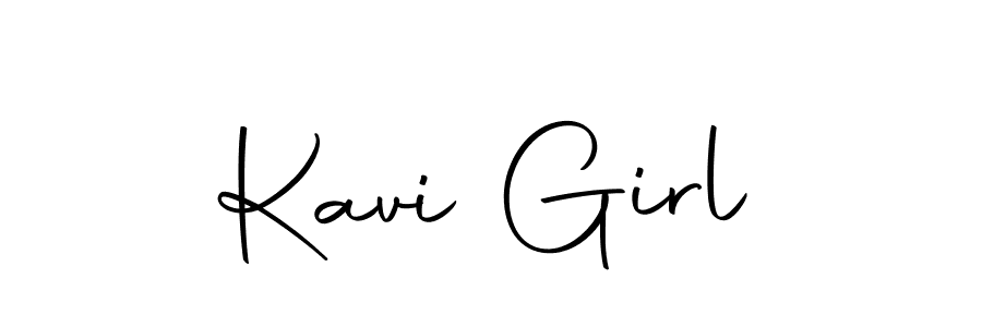 How to make Kavi Girl name signature. Use Autography-DOLnW style for creating short signs online. This is the latest handwritten sign. Kavi Girl signature style 10 images and pictures png
