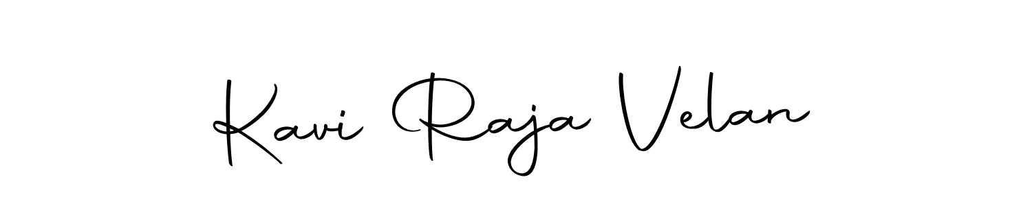 How to make Kavi Raja Velan name signature. Use Autography-DOLnW style for creating short signs online. This is the latest handwritten sign. Kavi Raja Velan signature style 10 images and pictures png
