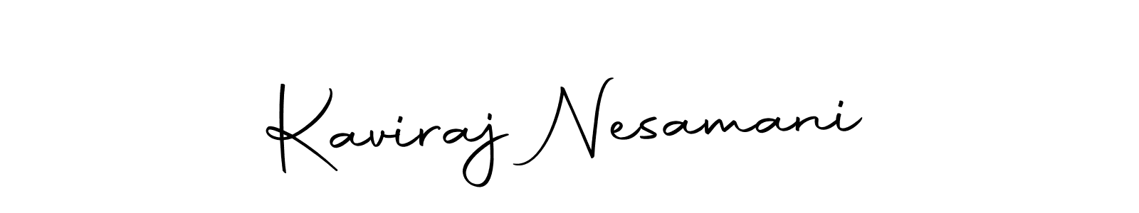 Make a short Kaviraj Nesamani signature style. Manage your documents anywhere anytime using Autography-DOLnW. Create and add eSignatures, submit forms, share and send files easily. Kaviraj Nesamani signature style 10 images and pictures png