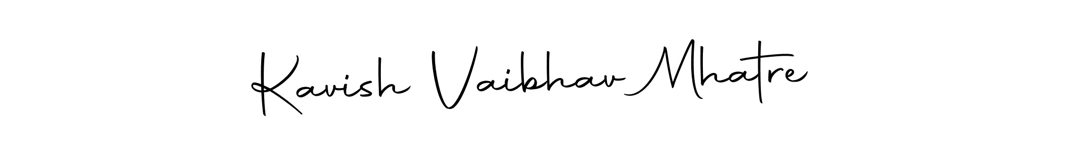 The best way (Autography-DOLnW) to make a short signature is to pick only two or three words in your name. The name Kavish Vaibhav Mhatre include a total of six letters. For converting this name. Kavish Vaibhav Mhatre signature style 10 images and pictures png