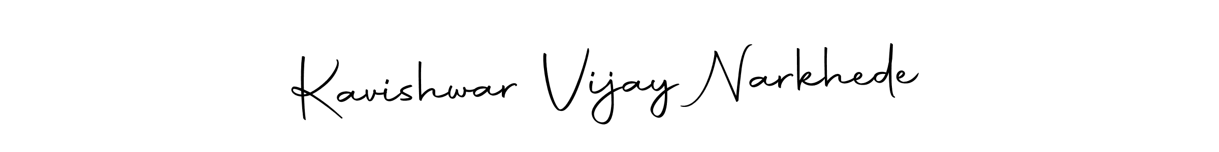 The best way (Autography-DOLnW) to make a short signature is to pick only two or three words in your name. The name Kavishwar Vijay Narkhede include a total of six letters. For converting this name. Kavishwar Vijay Narkhede signature style 10 images and pictures png