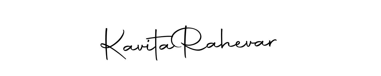 You should practise on your own different ways (Autography-DOLnW) to write your name (Kavita  Rahevar) in signature. don't let someone else do it for you. Kavita  Rahevar signature style 10 images and pictures png