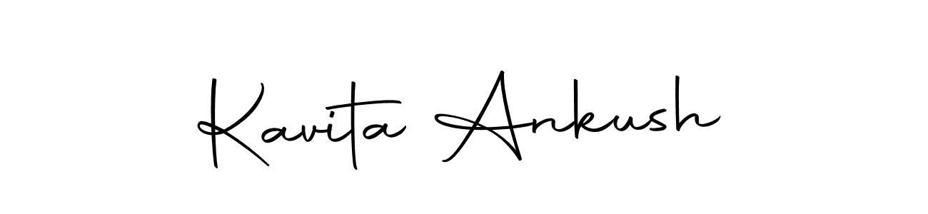 Design your own signature with our free online signature maker. With this signature software, you can create a handwritten (Autography-DOLnW) signature for name Kavita Ankush. Kavita Ankush signature style 10 images and pictures png