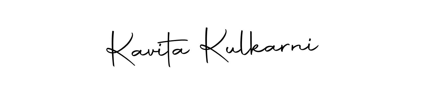 Design your own signature with our free online signature maker. With this signature software, you can create a handwritten (Autography-DOLnW) signature for name Kavita Kulkarni. Kavita Kulkarni signature style 10 images and pictures png