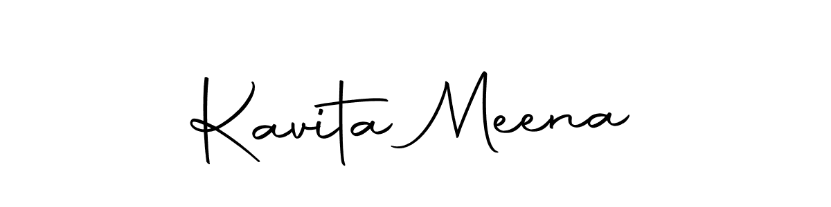 Create a beautiful signature design for name Kavita Meena. With this signature (Autography-DOLnW) fonts, you can make a handwritten signature for free. Kavita Meena signature style 10 images and pictures png