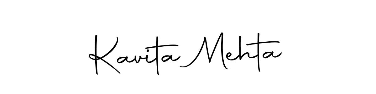 Design your own signature with our free online signature maker. With this signature software, you can create a handwritten (Autography-DOLnW) signature for name Kavita Mehta. Kavita Mehta signature style 10 images and pictures png