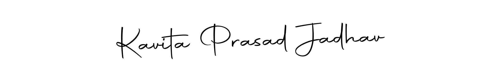 Create a beautiful signature design for name Kavita Prasad Jadhav. With this signature (Autography-DOLnW) fonts, you can make a handwritten signature for free. Kavita Prasad Jadhav signature style 10 images and pictures png