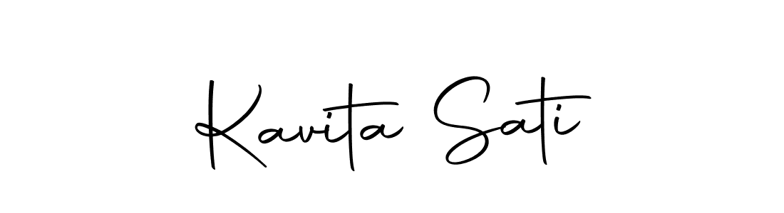 You should practise on your own different ways (Autography-DOLnW) to write your name (Kavita Sati) in signature. don't let someone else do it for you. Kavita Sati signature style 10 images and pictures png