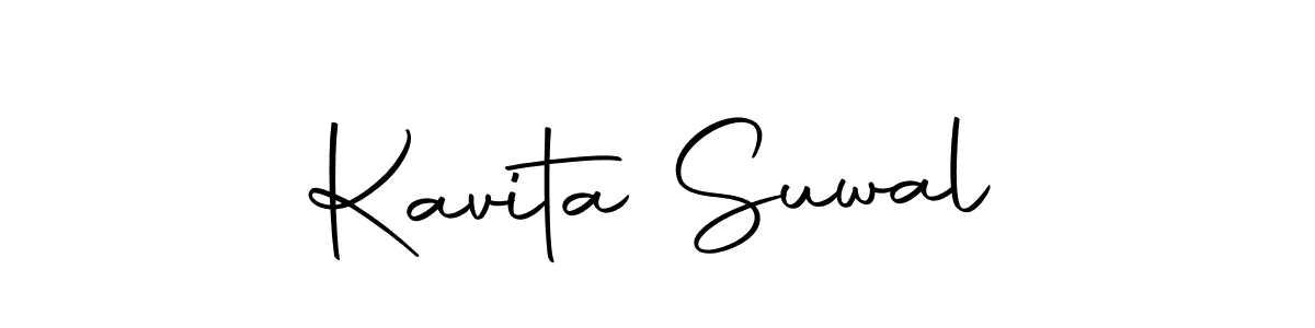 Kavita Suwal stylish signature style. Best Handwritten Sign (Autography-DOLnW) for my name. Handwritten Signature Collection Ideas for my name Kavita Suwal. Kavita Suwal signature style 10 images and pictures png