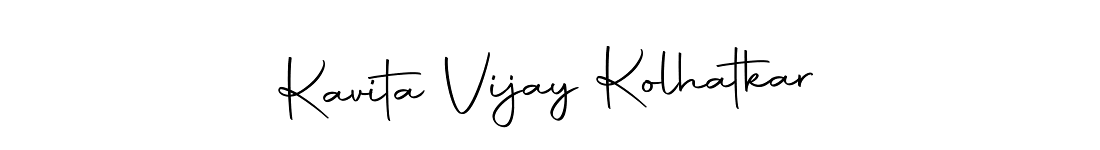 Create a beautiful signature design for name Kavita Vijay Kolhatkar. With this signature (Autography-DOLnW) fonts, you can make a handwritten signature for free. Kavita Vijay Kolhatkar signature style 10 images and pictures png