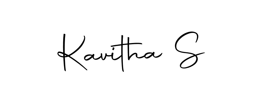 Use a signature maker to create a handwritten signature online. With this signature software, you can design (Autography-DOLnW) your own signature for name Kavitha S. Kavitha S signature style 10 images and pictures png