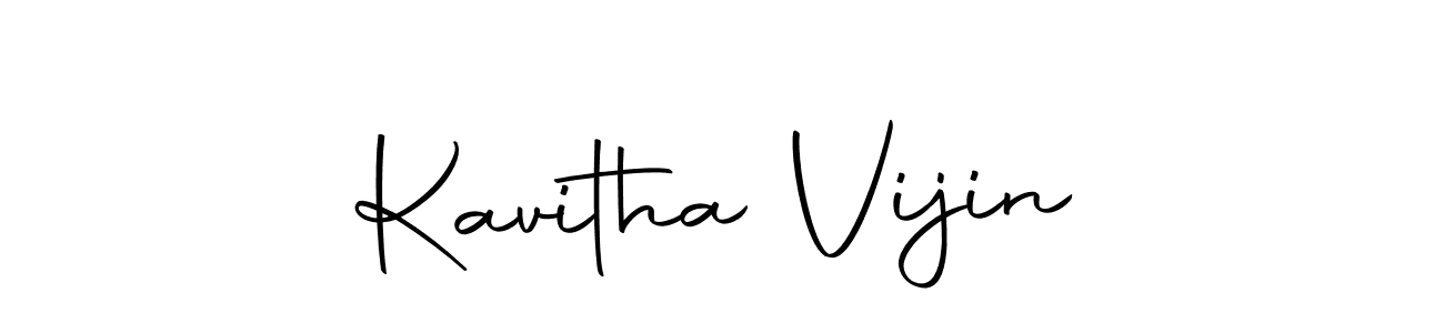 if you are searching for the best signature style for your name Kavitha Vijin. so please give up your signature search. here we have designed multiple signature styles  using Autography-DOLnW. Kavitha Vijin signature style 10 images and pictures png