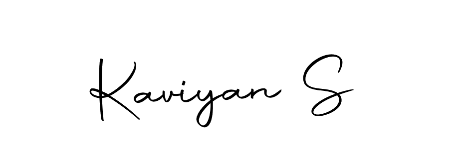 Similarly Autography-DOLnW is the best handwritten signature design. Signature creator online .You can use it as an online autograph creator for name Kaviyan S. Kaviyan S signature style 10 images and pictures png