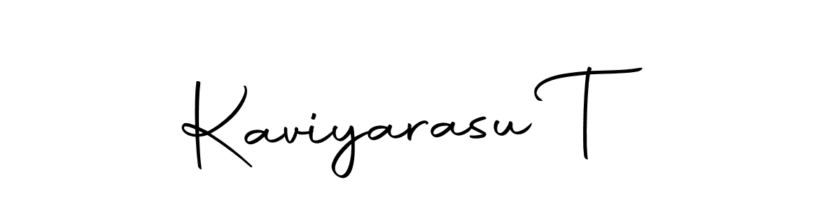 Create a beautiful signature design for name Kaviyarasu T. With this signature (Autography-DOLnW) fonts, you can make a handwritten signature for free. Kaviyarasu T signature style 10 images and pictures png