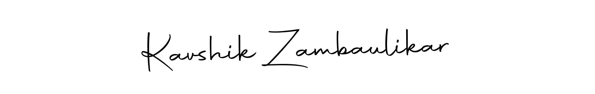 Design your own signature with our free online signature maker. With this signature software, you can create a handwritten (Autography-DOLnW) signature for name Kavshik Zambaulikar. Kavshik Zambaulikar signature style 10 images and pictures png