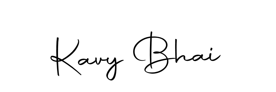 Design your own signature with our free online signature maker. With this signature software, you can create a handwritten (Autography-DOLnW) signature for name Kavy Bhai. Kavy Bhai signature style 10 images and pictures png
