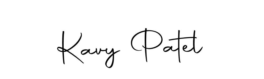 How to make Kavy Patel name signature. Use Autography-DOLnW style for creating short signs online. This is the latest handwritten sign. Kavy Patel signature style 10 images and pictures png