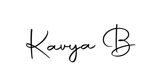 Use a signature maker to create a handwritten signature online. With this signature software, you can design (Autography-DOLnW) your own signature for name Kavya B. Kavya B signature style 10 images and pictures png