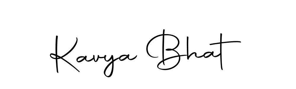 Design your own signature with our free online signature maker. With this signature software, you can create a handwritten (Autography-DOLnW) signature for name Kavya Bhat. Kavya Bhat signature style 10 images and pictures png