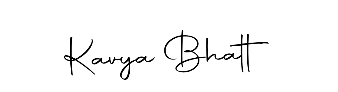 Design your own signature with our free online signature maker. With this signature software, you can create a handwritten (Autography-DOLnW) signature for name Kavya Bhatt. Kavya Bhatt signature style 10 images and pictures png