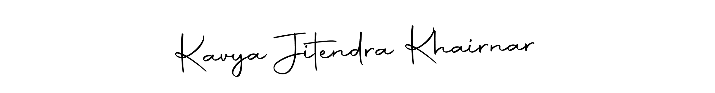 Make a beautiful signature design for name Kavya Jitendra Khairnar. Use this online signature maker to create a handwritten signature for free. Kavya Jitendra Khairnar signature style 10 images and pictures png