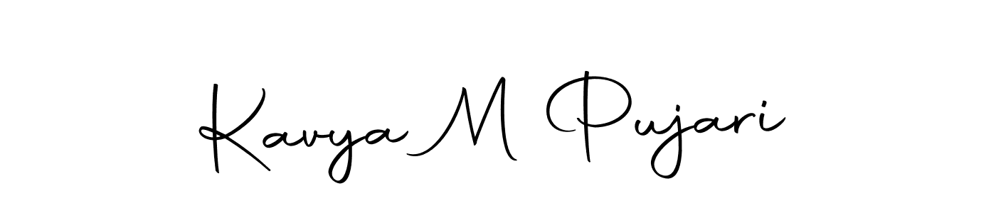 Kavya M Pujari stylish signature style. Best Handwritten Sign (Autography-DOLnW) for my name. Handwritten Signature Collection Ideas for my name Kavya M Pujari. Kavya M Pujari signature style 10 images and pictures png