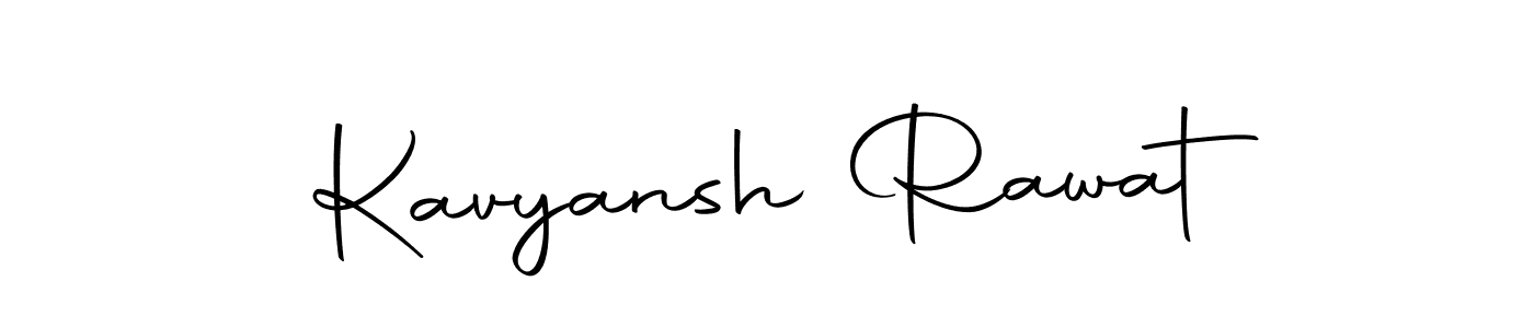 How to make Kavyansh Rawat name signature. Use Autography-DOLnW style for creating short signs online. This is the latest handwritten sign. Kavyansh Rawat signature style 10 images and pictures png