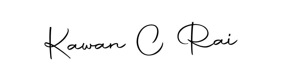 Kawan C Rai stylish signature style. Best Handwritten Sign (Autography-DOLnW) for my name. Handwritten Signature Collection Ideas for my name Kawan C Rai. Kawan C Rai signature style 10 images and pictures png