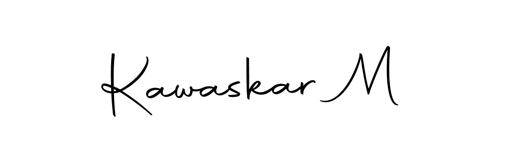 Create a beautiful signature design for name Kawaskar M. With this signature (Autography-DOLnW) fonts, you can make a handwritten signature for free. Kawaskar M signature style 10 images and pictures png
