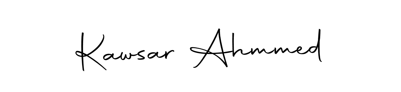 Create a beautiful signature design for name Kawsar Ahmmed. With this signature (Autography-DOLnW) fonts, you can make a handwritten signature for free. Kawsar Ahmmed signature style 10 images and pictures png