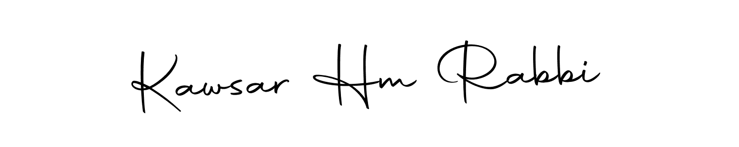 Kawsar Hm Rabbi stylish signature style. Best Handwritten Sign (Autography-DOLnW) for my name. Handwritten Signature Collection Ideas for my name Kawsar Hm Rabbi. Kawsar Hm Rabbi signature style 10 images and pictures png