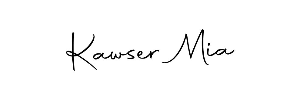 Make a beautiful signature design for name Kawser Mia. Use this online signature maker to create a handwritten signature for free. Kawser Mia signature style 10 images and pictures png