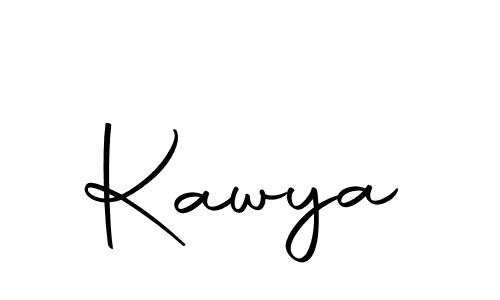 Use a signature maker to create a handwritten signature online. With this signature software, you can design (Autography-DOLnW) your own signature for name Kawya. Kawya signature style 10 images and pictures png