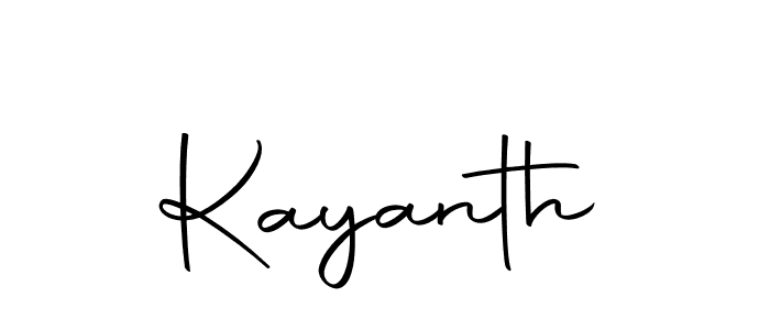 How to make Kayanth signature? Autography-DOLnW is a professional autograph style. Create handwritten signature for Kayanth name. Kayanth signature style 10 images and pictures png