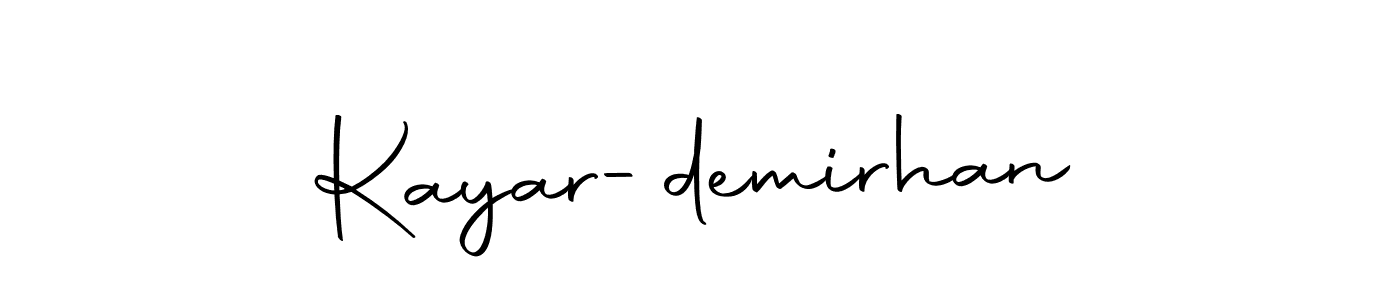 if you are searching for the best signature style for your name Kayar-demirhan. so please give up your signature search. here we have designed multiple signature styles  using Autography-DOLnW. Kayar-demirhan signature style 10 images and pictures png