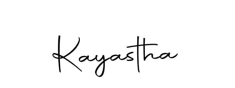 Use a signature maker to create a handwritten signature online. With this signature software, you can design (Autography-DOLnW) your own signature for name Kayastha. Kayastha signature style 10 images and pictures png