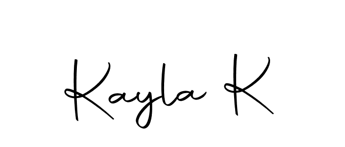 How to make Kayla K signature? Autography-DOLnW is a professional autograph style. Create handwritten signature for Kayla K name. Kayla K signature style 10 images and pictures png