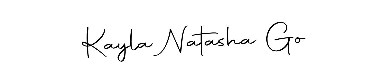 You can use this online signature creator to create a handwritten signature for the name Kayla Natasha Go. This is the best online autograph maker. Kayla Natasha Go signature style 10 images and pictures png