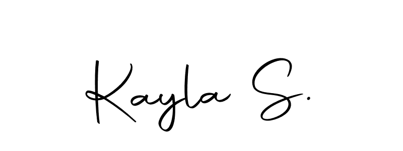 How to make Kayla S. signature? Autography-DOLnW is a professional autograph style. Create handwritten signature for Kayla S. name. Kayla S. signature style 10 images and pictures png