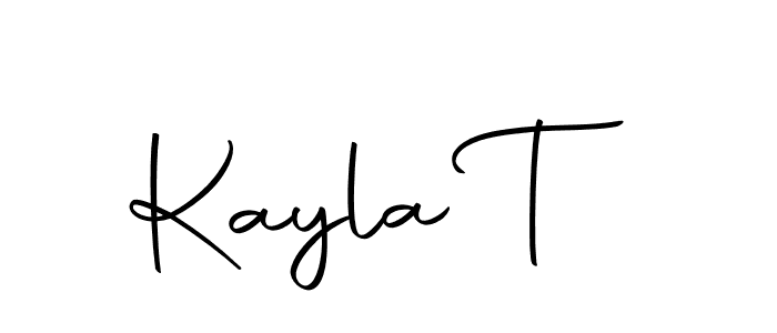 The best way (Autography-DOLnW) to make a short signature is to pick only two or three words in your name. The name Kayla T include a total of six letters. For converting this name. Kayla T signature style 10 images and pictures png