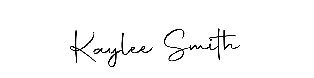 How to make Kaylee Smith name signature. Use Autography-DOLnW style for creating short signs online. This is the latest handwritten sign. Kaylee Smith signature style 10 images and pictures png