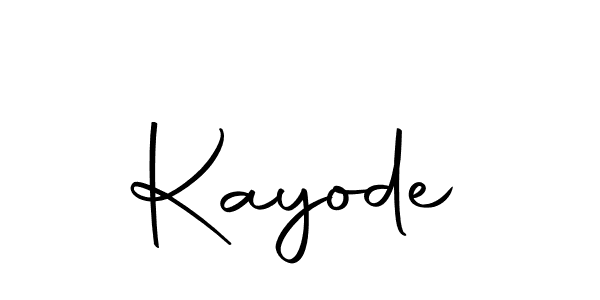 Use a signature maker to create a handwritten signature online. With this signature software, you can design (Autography-DOLnW) your own signature for name Kayode. Kayode signature style 10 images and pictures png